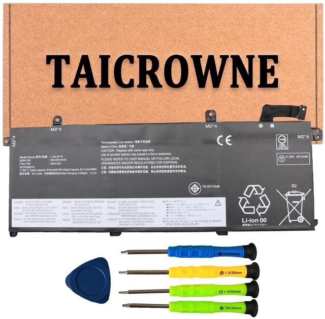 Main image of 51Wh 02DL007 Laptop Battery Replacement for Lenovo ThinkPad T490 T495 T14 P14S P43S Series SB10K97645 L18L3P73 L18C3P72 02DL010 L18C3P71 02DL008 L18M3P73 02DL009 L18M4P74 L18M4P73 L18M4P74 11.55V
