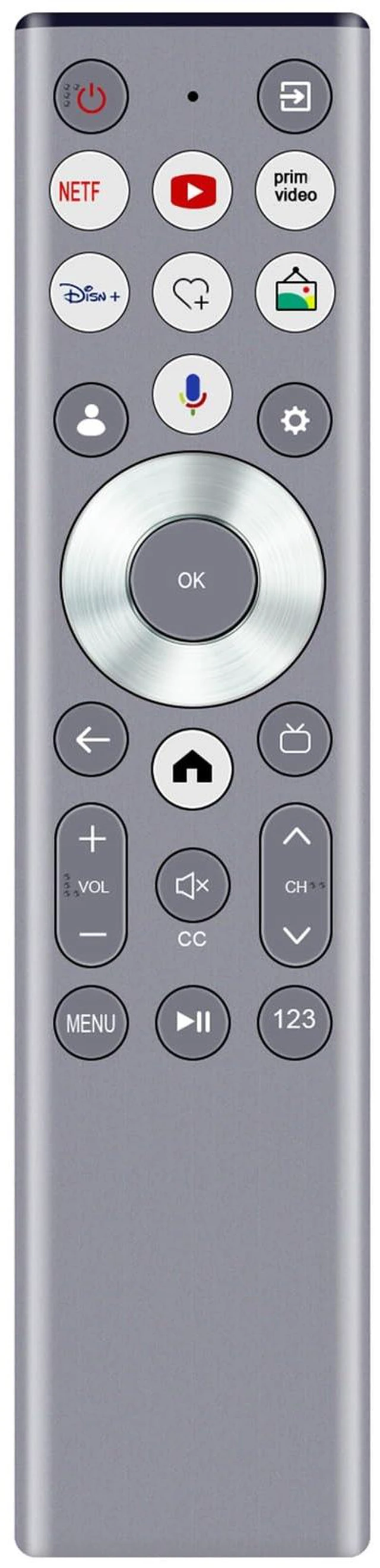 Main image of ERF6G80H Voice Replacement Remote Control Applicable for Hisense TV QLED 4K S7N CanvasTV Series Dolby Vision HDR Smart TV 55S7N 65S7N 75S7N 85S7N