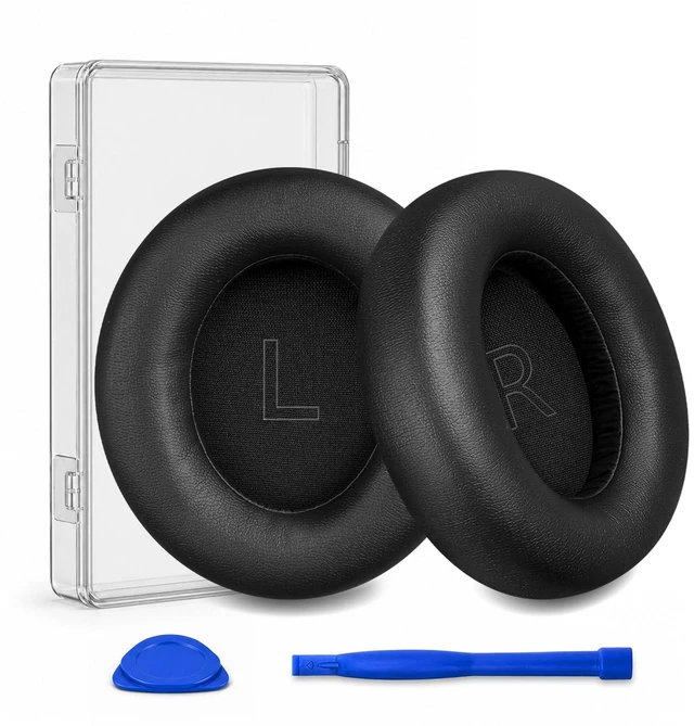 Main image of Replacement Ear Pads for Anker Soundcore Life Q30 Headphones-Black Earpads for Soundcore by Anker Q30/Q30i/Q35 Noise Cancelling Headphones, Ear Cushions Ear Covers Repair Parts
