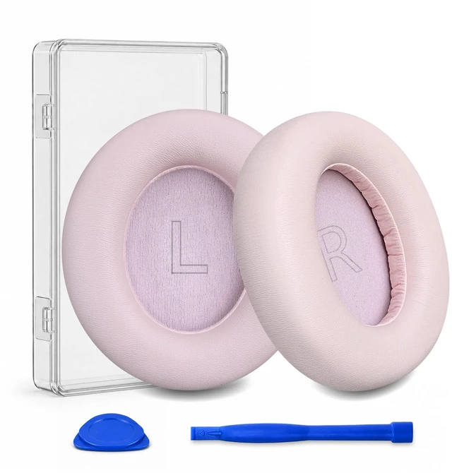 Main image of Replacement Ear Pads for Anker Soundcore Life Q30 Headphones-Pink Earpads for Soundcore by Anker Q30/Q30i/Q35 Noise Cancelling Headphones, Ear Cushions Ear Covers Repair Parts