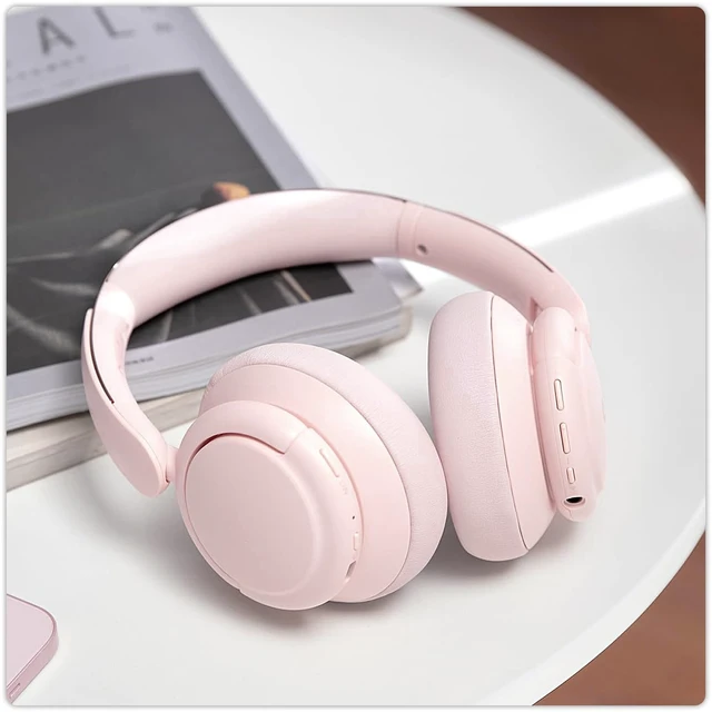 Alt view image 7 of 7 - Replacement Ear Pads for Anker Soundcore Life Q30 Headphones-Pink Earpads for Soundcore by Anker Q30/Q30i/Q35 Noise Cancelling Headphones, Ear Cushions Ear Covers Repair Parts
