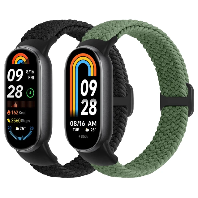 Main image of Braided Bands Compatible with Xiaomi Smart Band 10 9 8 Straps for Women Men