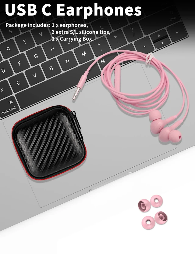Alt view image 7 of 7 - 3.5mm Wired Earbuds with Mic for MacBook/Chormebook PC,Magnetic In Ear Buds for Moto G Stylus Power Play Pure,Hifi School Kid Headphones,Noise Isolation Airplane Jack Earphones for Samsung A15 A14 A13
