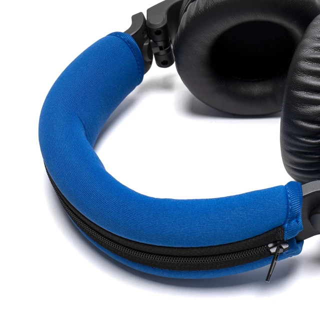 Alt view image 5 of 7 - HDJ X7 Replacement Headband Cushion Cover Compatible with Pioneer HDJ-X5 X5BT HDJ-X7 X7BT X7S HDJ-X10 HDJ1000 HDJ1500 HDJ2000 DJ Headphone - Headband Tape Protection (Blue)