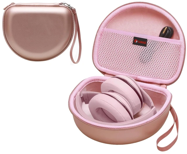 Main image of Headphone Case Compatible with Beats Studio Pro/Solo 4 / Studio 3 / Solo 3 / Picun B8 / BERIBES/JLab JBuds Lux ANC Wireless Bluetooth Noise Cancelling Headphones (Rose Gold)