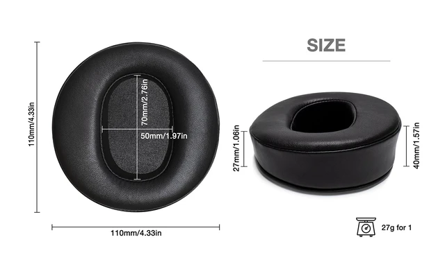Alt view image 3 of 7 - Sheepskin Ear Pads Foam Cushion Compatible with Audeze LCD2 LCD3 LCD4Z LCD-XC MX4 Headphones (Sheepskin Leather)