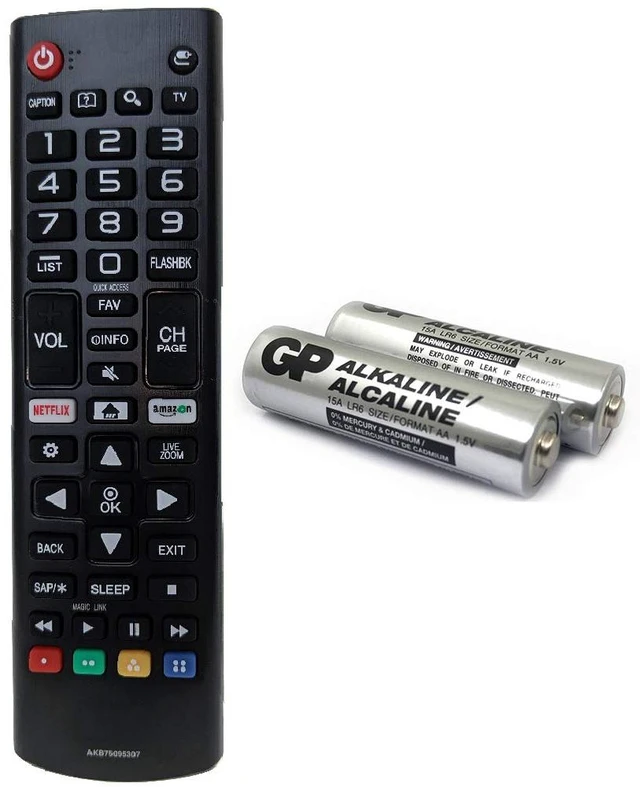 Main image of Universal Remote Control for All LG TV Replacement for AKB75095307 (No Setup, Batteries Included) AKB75375604 AKB73715608 AKB74915305 AKB74475401 AKB74915304 AKB75095330 AKB74475433 49UJ6500