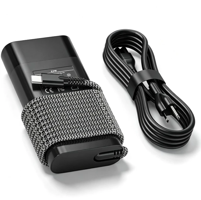 Main image of 65W USB C Laptop Charger Compatible with HP Omnibook 3/5/7/X/Ultra flip For HP Spectre x360, Envy, Elitebook x360, Pavilion, Chromebook, Elite x2. Fast Charging,Type C Power Cord