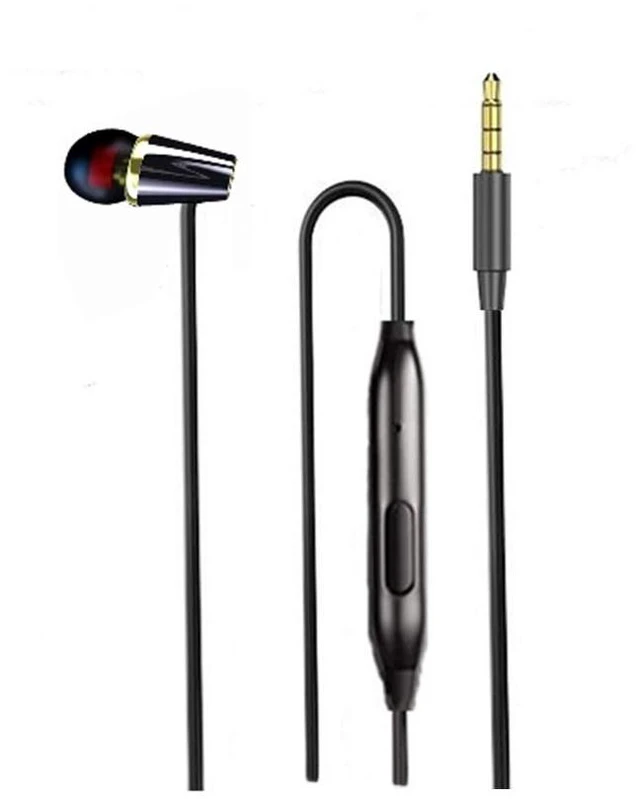 Main image of Single Earphone One Side Earplugs with Microphone 3.5mm Plug Single Earbud Stereo Sound Reinforced Cord Compatible with Smartphone MP3,Radio