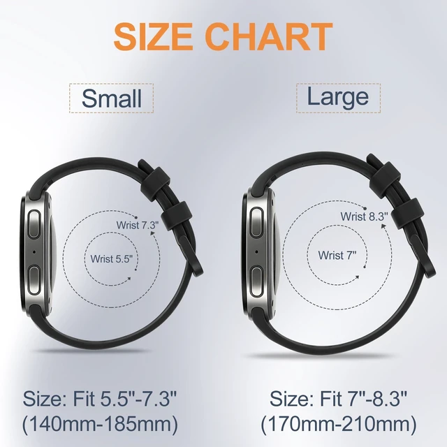Alt view image 4 of 7 - Silicone Compatible with Samsung Galaxy Watch 9/8 Band 40mm 44mm 5 Pack Soft Adjustable Sport Waterproof Wristband Replacement Strap for Galaxy Watch 9/8 40mm 44mm & 8 Classic 46mm Men Women