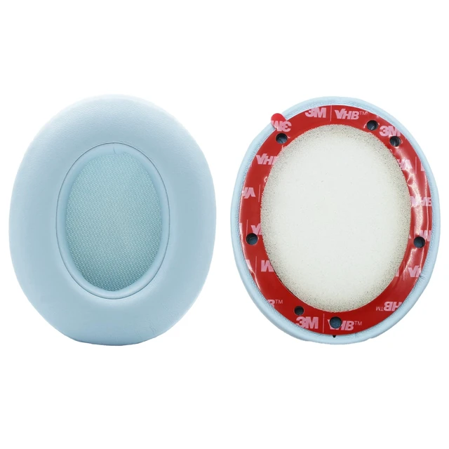 Alt view image 3 of 7 - Studio 3 Replacement Earpads for Studio 2 Headphones - Moonlight Blue for Studio 2.0 Wired / Studio 3.0 Wireless, Noise Isolation Comfort Foam Ear Cups, Easy Adhesive Installation Repair Parts