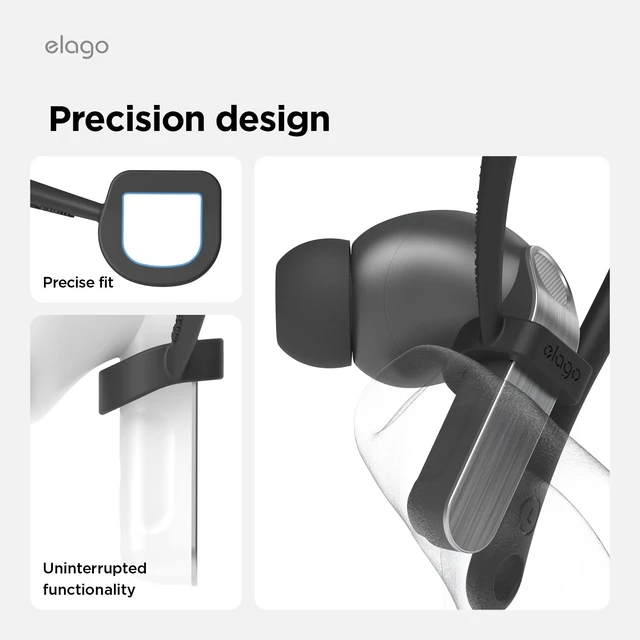 Alt view image 5 of 7 - Ear Hooks for Galaxy Buds 4 Pro Earbuds Accessories, Anti-Slip, Ergonomic Design, Comfortable Fit (Black)