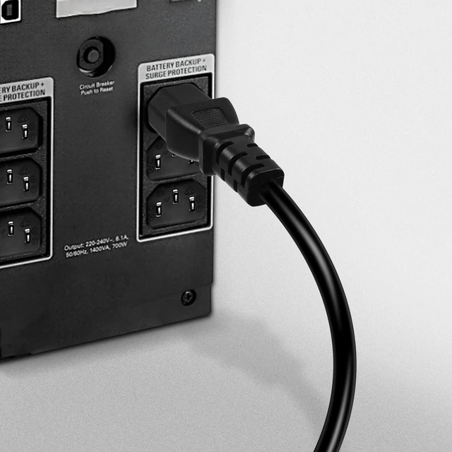 Alt view image 7 of 7 - C13 Pigtail Power Cable Replacement Power Cord Bare Wire IEC320 C13 Female 3 Pin Extension Open End Wire for Computers, Monitor Scanner - 2PCS - 1M (C13)