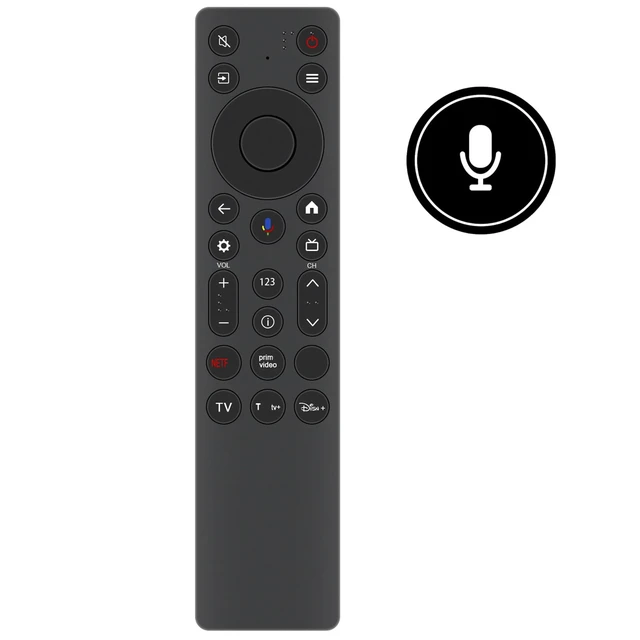 Alt view image 2 of 6 - RC813A Voice Replacement Remote Applicable for TCL QM6K QM7K Q77K Series TV QD-MINI LED QLED 4K UHD Smart TV 50QM6K 55QM6K 65QM6K 75QM6K 85QM6K 98QM6K 55QM7K 65QM7K 75QM7K 85QM7K 98QM7K 55Q77K 65Q77K