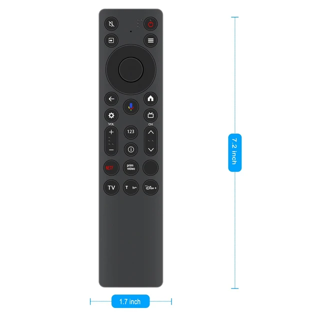 Alt view image 5 of 6 - RC813A Voice Replacement Remote Applicable for TCL QM6K QM7K Q77K Series TV QD-MINI LED QLED 4K UHD Smart TV 50QM6K 55QM6K 65QM6K 75QM6K 85QM6K 98QM6K 55QM7K 65QM7K 75QM7K 85QM7K 98QM7K 55Q77K 65Q77K