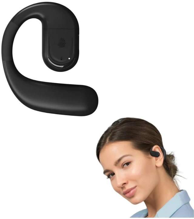 Main image of Open Ear Headphone,Bluetooth 5.4 Single Earpiece Handsfree Driving Headset with Noise Canceling Mic,28H Playtime IPX5 Waterproof Clear Calls Wireless Earbud with Adjustable Earhook for Business Sports