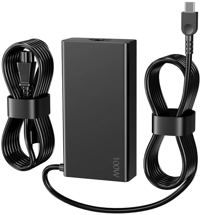 Main image of 100W 20V 5A USB-C AC Laptop Charger Compatible with Lenovo ThinkPad P16s T14 T14s T16 Gen 1 Gen2 Z13 Z16 X1 Yoga ThinkBook 14s 16s Yoga 14s 16s Pro IdeaPad 5 Pro 16 Power Supply Adapter