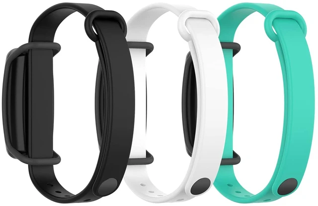 Main image of (3 Pack Silicone Band for Bond Touch Bracelet band bandscompatible bond touch replacement bands (black+White+Teal)
