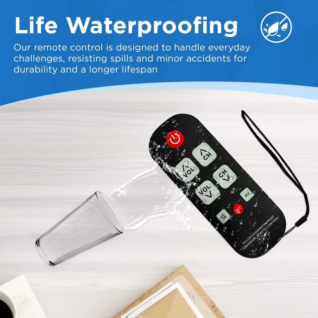 Alt view image 6 of 7 - TV Remote for Seniors, Elderly - Simple Remote Universal Big Button Easy to Use and Set Up with Auto Search & Learning Functions for Major TV Brands, Dementia Friendly Gifts
