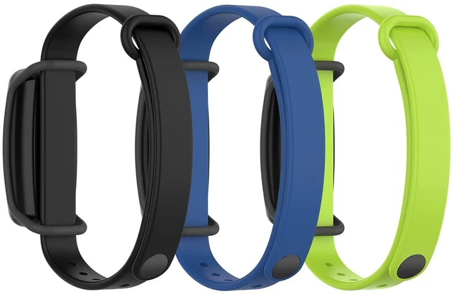 Main image of (3 Pack Silicone Band for Bond Touch Bracelet band bandscompatible bond touch replacement bands (Black+Dark blue+Lime)