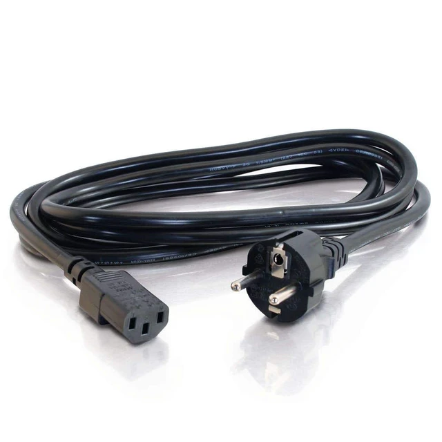 Alt view image 2 of 4 - Legrand European Power Cord, Replacement Power Cord with 18 AWG Power Cable, 8 Foot European Plug Power Cord, Black, 1 Count, 03138 - TAA Compliant