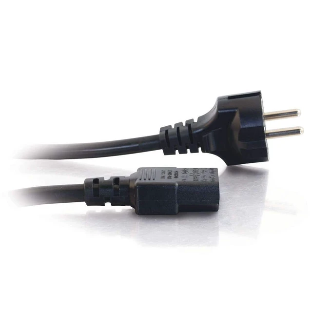 Alt view image 4 of 4 - Legrand European Power Cord, Replacement Power Cord with 18 AWG Power Cable, 8 Foot European Plug Power Cord, Black, 1 Count, 03138 - TAA Compliant