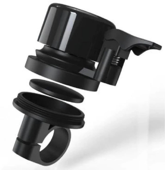 Main image of Bike Bell Tracker Compatible with Apple Find My, Hidden Anti-Theft Bicycle Tracker, No Subscription, Smart Bike Locator for iPhone, Fits Most Handlebars