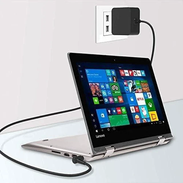 Main image of 65W 45W Laptop Charger Fit for Lenovo IdeaPad 1 3 5 ADL45WCC 330 110 510 310 320 L340 S340 S145, Flex 3 4 5 14 15 ADLX65CCGU2A PA-1450-55LL 1470 1130, Yoga 710 11 14 15, for Lenovo AC Power Adapter
