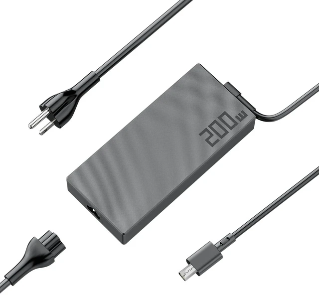 Main image of 200W Adapter Fit for Asus ROG Zephyrus G16 G14 A20-200P1A Laptop Charger 20V 10A Power Supply Compatible with Asus Zephyrus G14 G16 GA605 GU605,H7606 HN7306,TUF Gaming A14 A16 FA401 FA608, Flow Z13