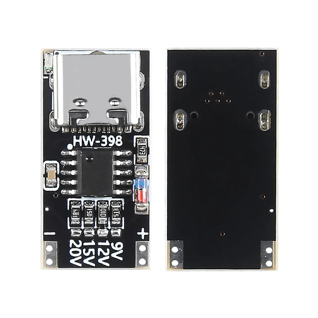 Alt view image 3 of 6 - 4PCS USB-C PD Trigger Board Module PD/QC Decoy Board Fast Charge USB Type-c to 12V High Speed Charger Power Delivery Boost Module for Laptop Router