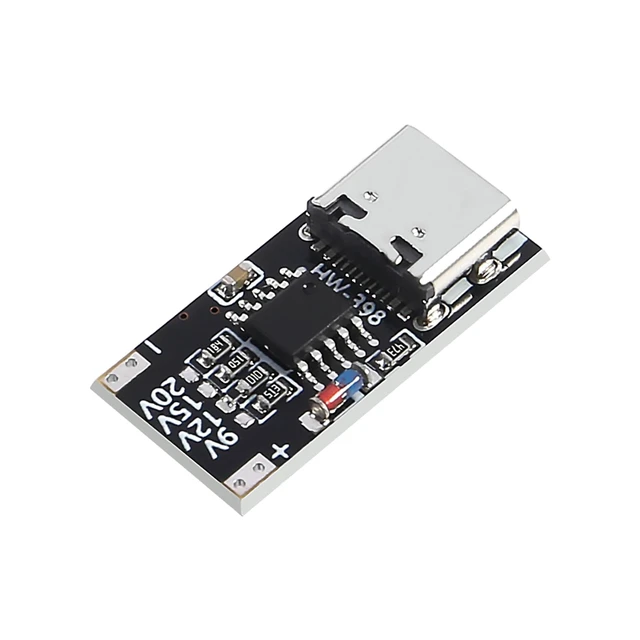 Alt view image 4 of 6 - 4PCS USB-C PD Trigger Board Module PD/QC Decoy Board Fast Charge USB Type-c to 12V High Speed Charger Power Delivery Boost Module for Laptop Router