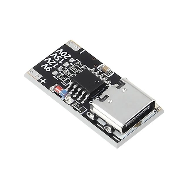 Alt view image 5 of 6 - 4PCS USB-C PD Trigger Board Module PD/QC Decoy Board Fast Charge USB Type-c to 12V High Speed Charger Power Delivery Boost Module for Laptop Router