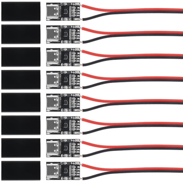 Main image of 8PCS USB-C PD3.0 Trigger Charging Module PD/QC Decoy Board Fast Charge USB Type-C 9V 12V 15V 20V 5A Adjustable Voltage High Speed Charge Power Boost Module with Housing
