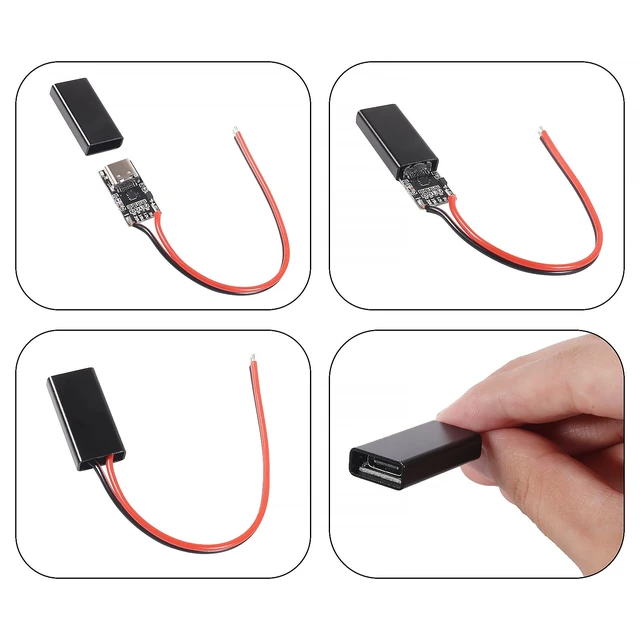 Alt view image 6 of 7 - 8PCS USB-C PD3.0 Trigger Charging Module PD/QC Decoy Board Fast Charge USB Type-C 9V 12V 15V 20V 5A Adjustable Voltage High Speed Charge Power Boost Module with Housing