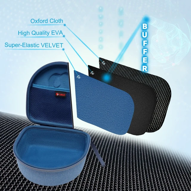 Alt view image 3 of 6 - Kids Headphone Case for Riwbox CT-7 Pink/for Jack CT-7S Cat Green 3.5mm/ for iClever IC-HS01/for Picun/for FosPower Cat Ear LED Light Up Headphones - Kids Cover OnlyBlue