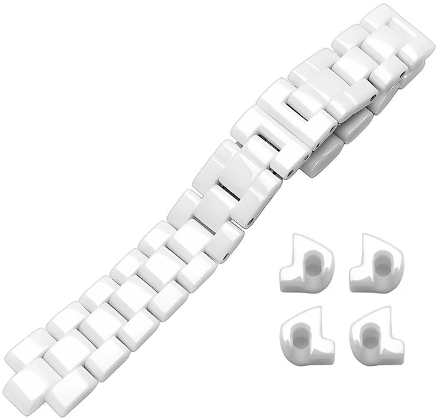 Main image of Watch Band Strap Bracelet Compatible To Chanel J12 Watch Real Ceramic 16/19mm