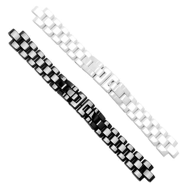 Alt view image 2 of 4 - Watch Band Strap Bracelet Compatible To Chanel J12 Watch Real Ceramic 16/19mm