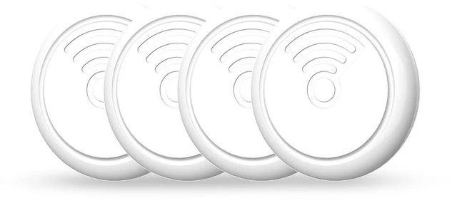 Main image of Air Tags-4 Pack Works with Apple Find My (iOS only) for Keys,Backpack etc Smart Bluetooth Tracker, IP65 Waterproof, luggage tracker for iphone, trackers like airtags