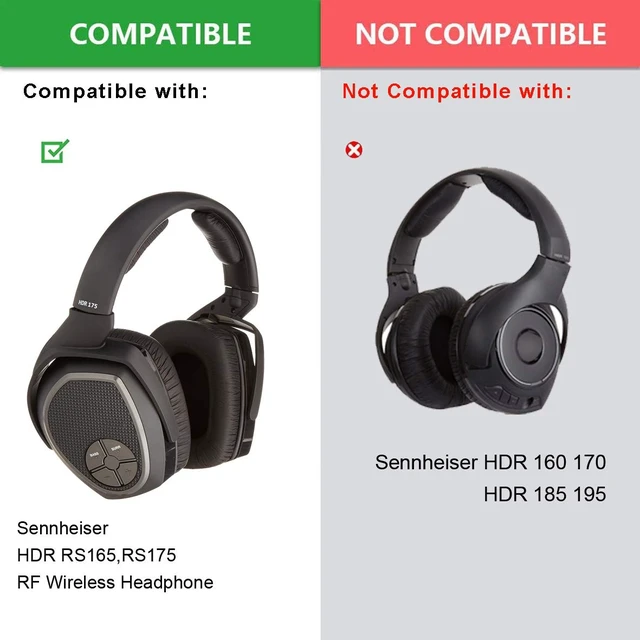 Alt view image 2 of 7 - Headband Cushion for Sennheiser HDR RS165,RS175 RF Headphone Replacement Softer Leather Headband Cushion for Sennheiser HDR RS165,RS175 RF Headphone