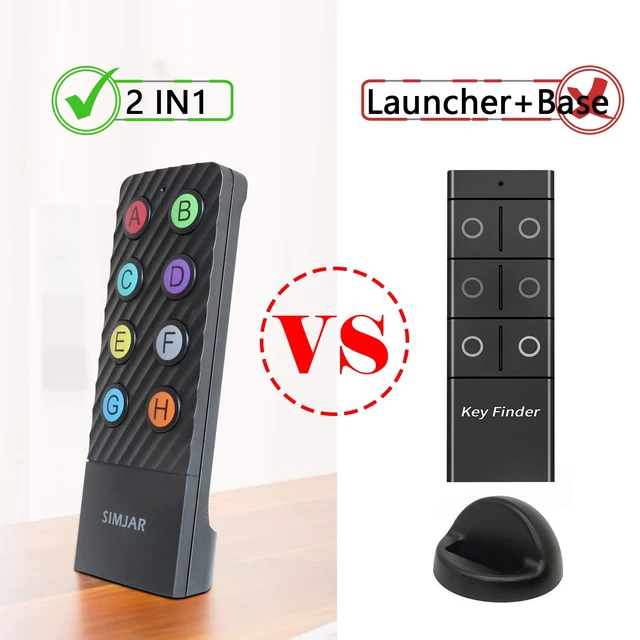 Alt view image 5 of 7 - Key Finder with Lanyard for Remote & Up to 100ft Working Range, Wireless RF 90dB Item Locator Tracker Support Remote Control, 8 Receivers - Pet/Wallet/Phone/Glasses Box Tracker
