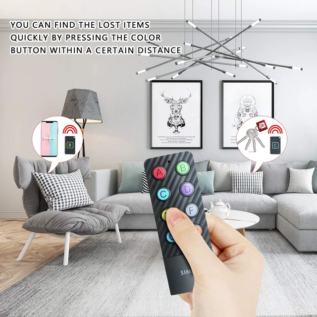 Alt view image 7 of 7 - Key Finder with Lanyard for Remote & Up to 100ft Working Range, Wireless RF 90dB Item Locator Tracker Support Remote Control, 8 Receivers - Pet/Wallet/Phone/Glasses Box Tracker