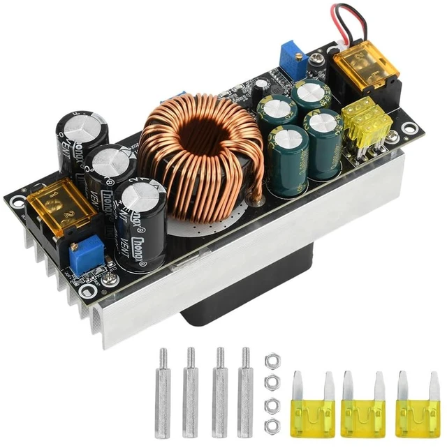 Main image of 1800W DC Boost Converter, 40A 14V-85V to 14-120V Boost Converter Voltage Regulator Car Step-up Power Supply Module DC Adjustable Voltage Converter