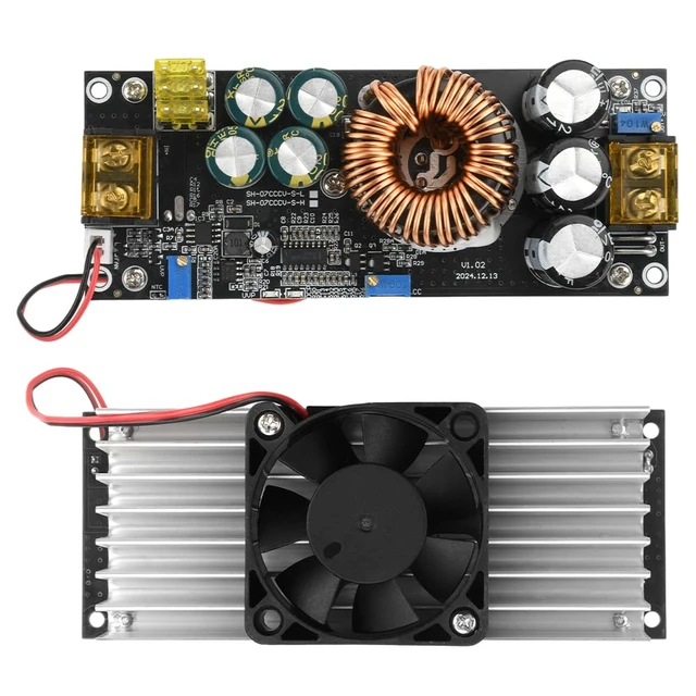 Alt view image 7 of 7 - 1800W DC Boost Converter, 40A 14V-85V to 14-120V Boost Converter Voltage Regulator Car Step-up Power Supply Module DC Adjustable Voltage Converter