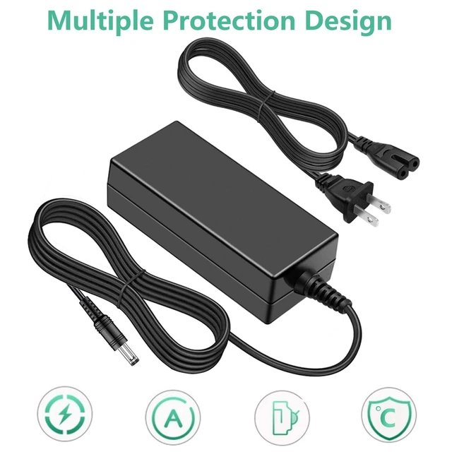 Alt view image 2 of 6 - 12V AC Adapter Charger for Dell 22'' 23'' 24'' Screen LED LCD Monitor S2340Mc S2340M S2440L S2440Lb S2740L S2340L S2240T S2340T ADP-40DD B PA-1041-71 Power Supply Cord