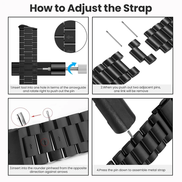 Alt view image 2 of 5 - Stainless Steel Bands Compatible with Fitbit Charge 5 Not Compatible with Fitbit Charge 6