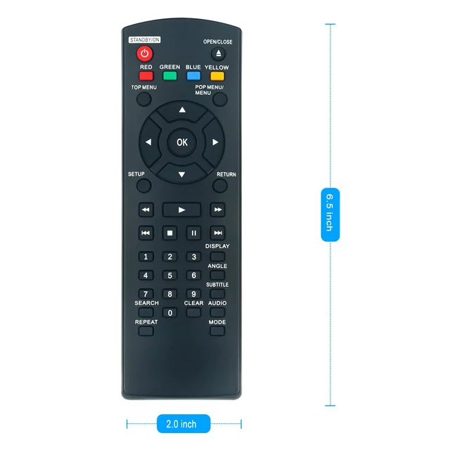 Alt view image 6 of 7 - NB954 Replacement Remote Control Applicable for Magnavox Blu-ray Disc DVD Player NB500MG1F MBP1100 MBP5120F MBP5130 MBP5120 MBP5120/F7 MBP5120F7 MBP5120F/F7 MBP5130/F7 MBP1100/F7