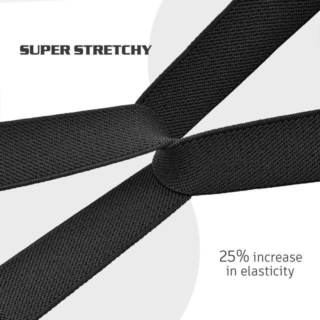 Alt view image 7 of 7 - Elastic Ankle/Arm/Wrist Band Compatible with Fitbit Charge 6/5 Fitness Tracker, Adjustable Stretchy Nylon Sport Workout Replacement Strap Women Men Armband/Ankleband/Wristband Accessory (Black)