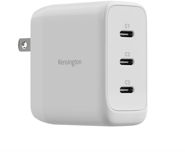 Main image of 70W USBC GaN Power Adapter, 3Port Fast Charger with Power Delivery for Laptops, Tablets & Smartphones (K38101NA)
