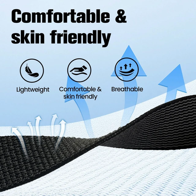 Alt view image 3 of 7 - Nylon-Strap Compatible with Amazfit-Helio Loop - Breathable Lightweight, adjustable fabric strap for all-day wear. Soft, comfortable, replacement strap only