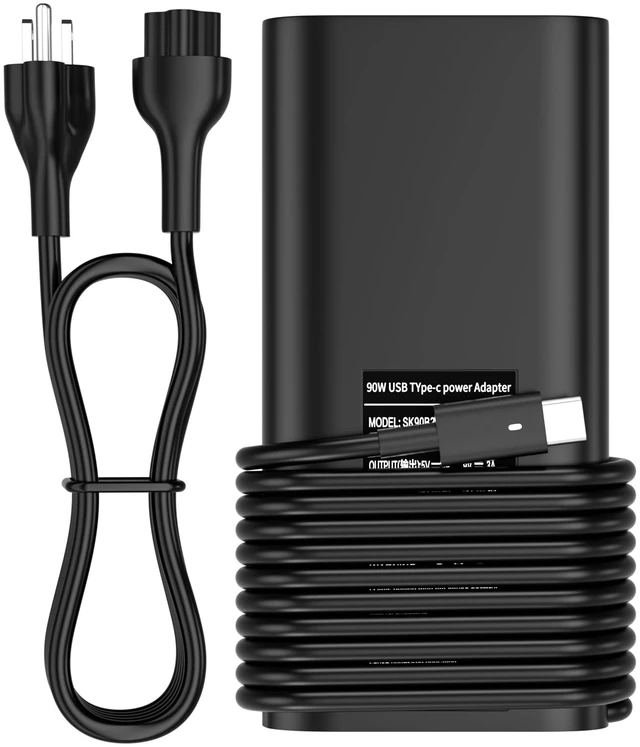 Main image of 90W USB C Charger Compatible with Dell Latitude 3400,3500, 5289,5300 2in1,7400 2in1,7300, 7390 2in1, 7200 2in1,9410 2-in-19510,0TDK33 LA90PM170 DA90PM170 DA65NM170